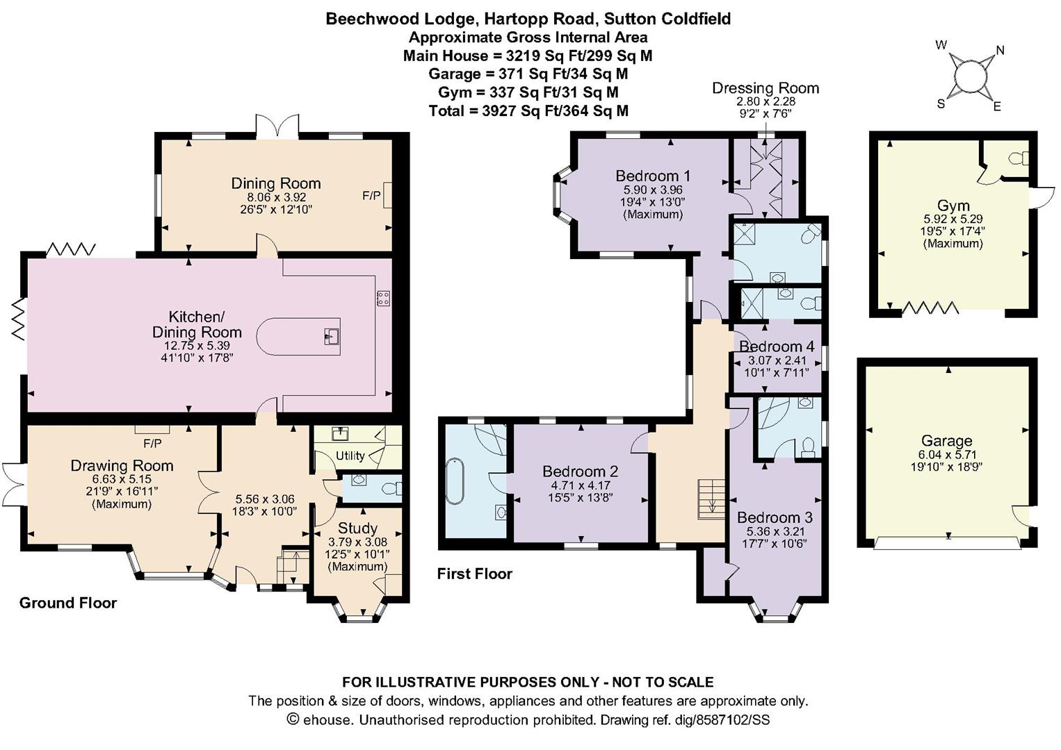 Property details for Hartopp Road, Four Oaks Estate £2,350,000 Vebra